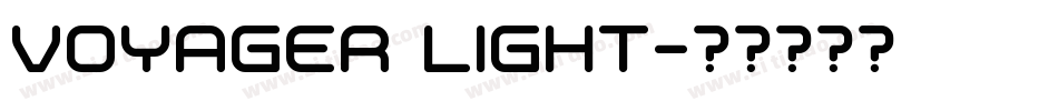 Voyager Light字体转换